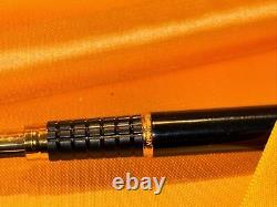 Waterman Exclusive Fountain Pen Black Lacquer 18K Gold Nib France