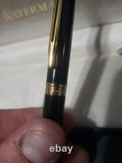 Waterman Fountain Pen Parit Black W Gold Trim SEE