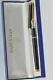 Waterman Gentleman Fountain Pen Black Lacquer & Gold 18k Gold Broad Pt In Box