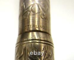 Waterman Ideal 452 1/2 V Engraved Sterling Silver Fountain Pen