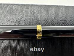 Waterman Lady Charlotte Fountain Pen Black Lacquer M 18k Nib