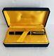 Waterman Le Man 100 Fountain Pen Black 18k Fine Gold Nib, Original Box Rare