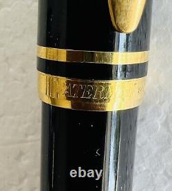 Waterman Le Man 100 Fountain Pen Black 18K Fine Gold Nib, Original Box RARE