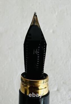 Waterman Le Man 100 Fountain Pen Black 18K Fine Gold Nib, Original Box RARE