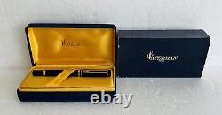 Waterman Le Man 100 Fountain Pen Black 18K Fine Gold Nib, Original Box RARE