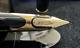 Waterman Pen Fountain Pen Lacquer Black Hemisphere Pen Gold 18k Marking Vintage