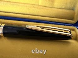 Waterman Pen Fountain Pen Lacquer Black Hemisphere Pen Gold 18K Marking Vintage