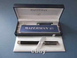 Waterman Perspective Fountain Pen Black Ct Medium Pt New In Box