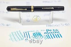 Waterman's 5 14k Vintage Flex nib black celluloid fountain pen