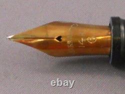 Webester Vintage Black Chased Hard Rubber Fountain Pen-#6 flexible nib