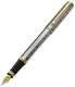 Xezo Legionnaire Silver & Gold Fine Fountain Pen, 18k Gold Plated. Handmade, Le