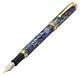 Xezo Maestro Natural Abalone Extra Fine Fountain Pen, 18k Gold Plated. Handmade