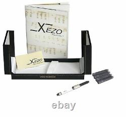 Xezo Maestro White Mother of Pearl Fountain Pen, Medium Point. Limited Edition