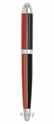 Xezo Visionary Red & Black Enamel Handcrafted Fountain Pen, Medium Nib. LE 500