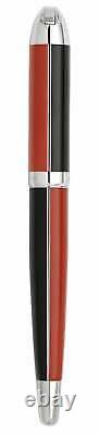 Xezo Visionary Red & Black Enamel Handcrafted Fountain Pen, Medium Nib. LE 500