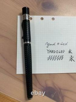 Yard O Led Fountain Pen Black Fine 18k Nib Japan