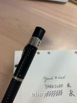 Yard O Led Fountain Pen Black Fine 18k Nib Japan
