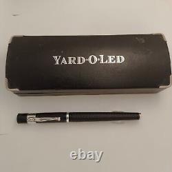 Yard-O-Led Standard Retro Barley Pattern Black Fountain Pen