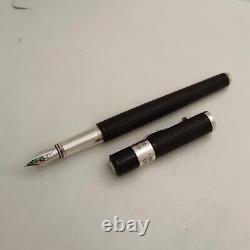 Yard-O-Led Standard Retro Barley Pattern Black Fountain Pen