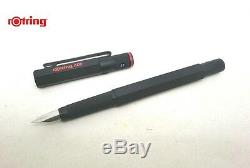 1 Stylo-plume Rotring 600, Finition Noire! Moleté! Tout Neuf! Pointe Moyenne