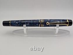 2022 LeBOEUF PILGRIM SERIES FOUNTAIN PEN en perle de cobalt marine (d'occasion) avec boîte