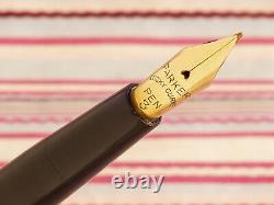 Antique Vintage Parker Lucky Curve 33 Gold Filigree Eyedropper Fountain Pen
