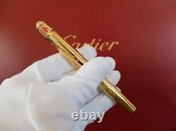 Cartier Diabolo India Inspiration Fountain Pen New Compl. Set W. /stamped Cert