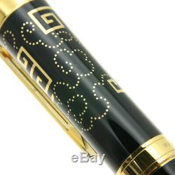 Cartier Fountain Pen Limited Edition Chine Inspiration Noir Laque Or 18k / M
