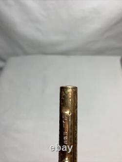 Éclipse Antique 14k Stylo De Fontaine Rempli D'or 14k