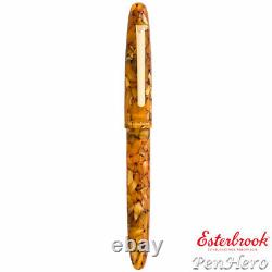 Eterbrook Estie Honeycomb Plaque D'or Tige Stylo De Fontaine Fin E426-f