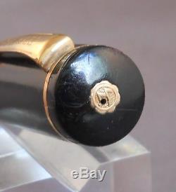 Eversharp Vintage Rouleau Noir Clip Fountain Pen-travail