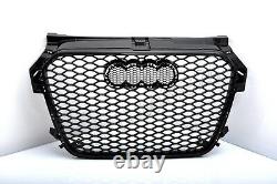 Front Grill Look Rs1 Noir Pour Audi A1 8x 2010-14 Honeycomb Grill Bumper Of