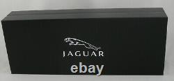 Jaguar Concept Black Laquer & Silver Fontaine Stylo Nib Moyen Nouveau Dans La Boîte