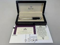 Krone Noir Stingray. 925 Fountain Pen Black Diamonds Ltd. Edition En Or 18 Carats Nib