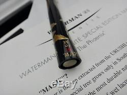 Le Phoenix Waterman Serenite Spécial Maki-e Limited Edition # 074/120 Fp 18k M