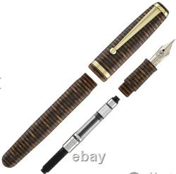 MAGNA CARTA M650 Minuit Flamboiement, Stylo Plume MAG 650 Nib Flex 14k Or Fin
