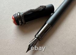 MONTBLANC Stylo Plume Édition des Écrivains Agatha Christie Nib Fin Métal Noir Cadeau