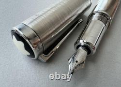 MONTBLANC Stylo Plume en Acier Gandhi 0,5 mm Nouvel Instrument d'Écriture Collectible