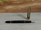 Meisterstück Solitaire Doue Noir Et Or 18k Moyen Nib Fountain Pen