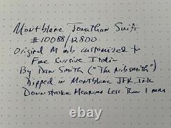 Montblanc 2012 Limited Edition Jonathan Swift Fountain Pen Fine Cursive Italic