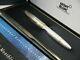 Montblanc Meisterstuck 146 Solitaire Pinstripe Sterling Silver Fontaine Sterling