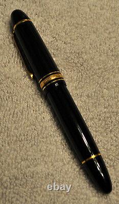 Montblanc Meisterstucke Black #149 Nib 14k 585 Gold Allemagne Fountain Pen