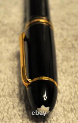 Montblanc Meisterstucke Black #149 Nib 14k 585 Gold Allemagne Fountain Pen