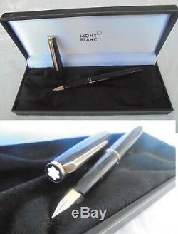 Montblanc Penna Stilografica Resina Nera Anni'50 + Scatola Noir Stylo-plume