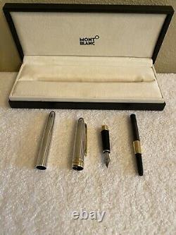 Montblanc Solitaire Silver 925 Stylo Plume 18kt Or 4810 Nib Meisterstuck