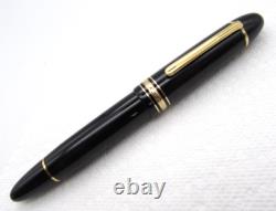 Montblanc n° 149 Diplomat Stylo plume noir en or 14k M
