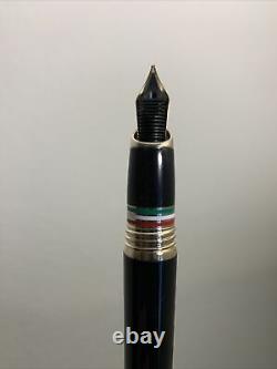 Nib Nos Montegrappa Italia Fountain Pen Noir 18k Or Large Nib Isitr5yc