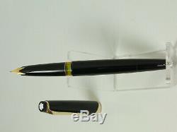 Nice Biréacteur Noir Montblanc N ° 14 Stylo Plume Meisterstück Plume 18ct M