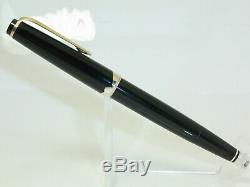 Nice Biréacteur Noir Montblanc N ° 14 Stylo Plume Meisterstück Plume 18ct M