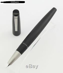 Nouveau Lamy 2000 Piston Fountain Pen Dans Le Modèle Noir Mat Makrolon 01 Avec Pointe 14k